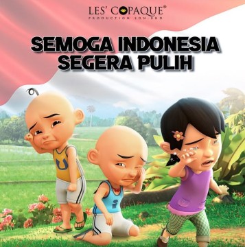 Selain Upin Ipin, 3 Animasi Malaysia Lainnya Turut Doakan Indonesia